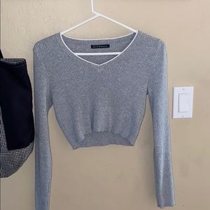 long sleeve crop top